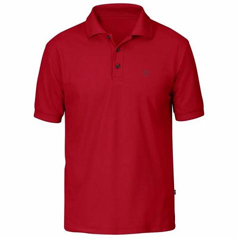 Fjällräven Crowley Pique T-Shirt Red Singapore For Men (SG-433787)